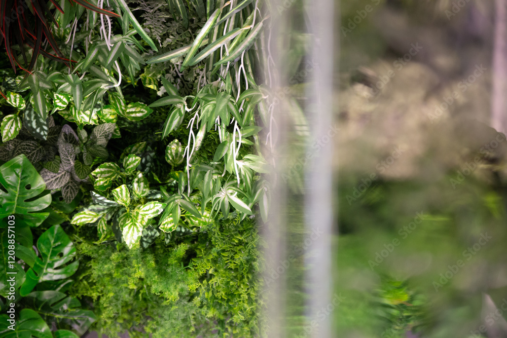 Special water runs inside acrylic panels semi-permanently. These polycarbonate partitions provide privacy and spiritual and healing vibes. Special water runs inside acrylic panels semi-permanently. These polycarbonate partitions provide privacy and spiritual and healing vibes.