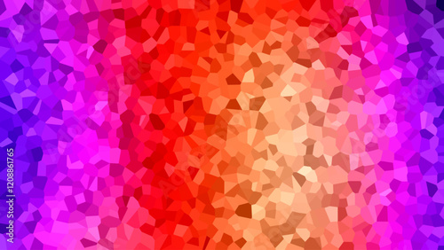 Colorful Multicolor abstract low poly triangle shapes background. 