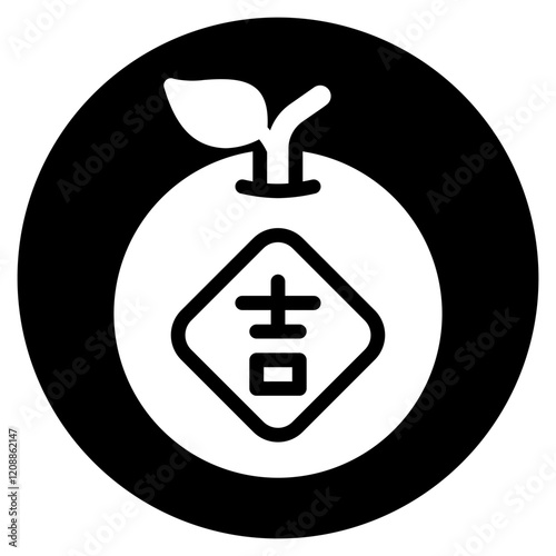 mandarin glyph icon