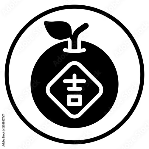 mandarin glyph icon
