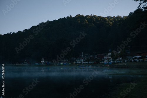 Los Azufres, Michoacán, México. Laguna Larga. photo