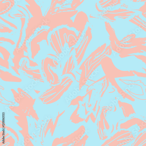 Pastel Abstract Floral Seamless Pattern Design
