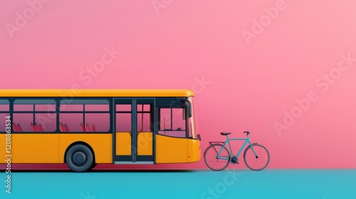 Climate Change Carbon Footprint Sustainability concept. Carbon Neutral Urban Transport System A Vibrant Vision for Sustainable Mobility