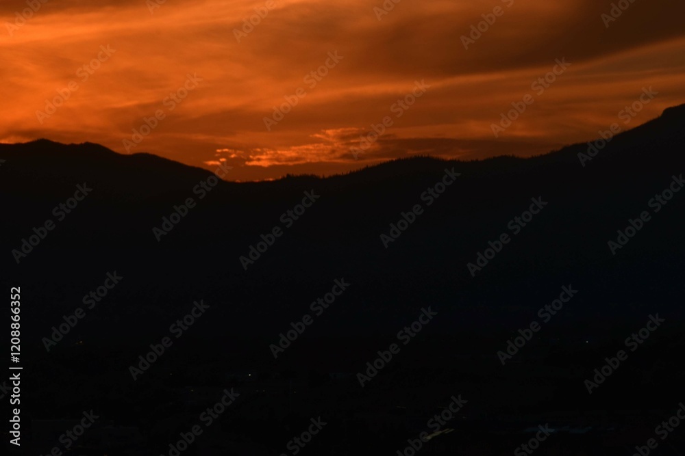 Fototapeta premium Sunset at Pikes Peak Colorado