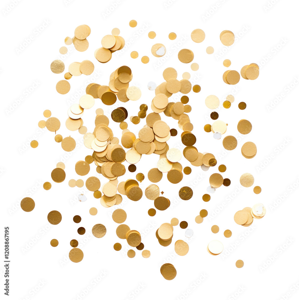 PNG Gold foil confetti background celebration decoration. PNG Gold foil confetti background celebration decoration.