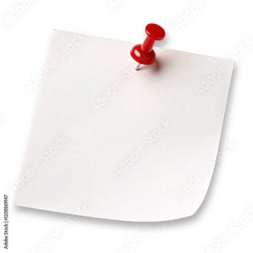 note paper with push pin