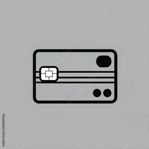 Vector of an ATM card.