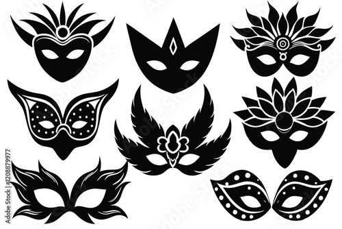 Carnival Mask Silhouette