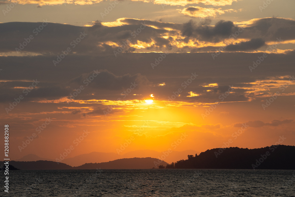 Fototapeta premium sunset at the beach