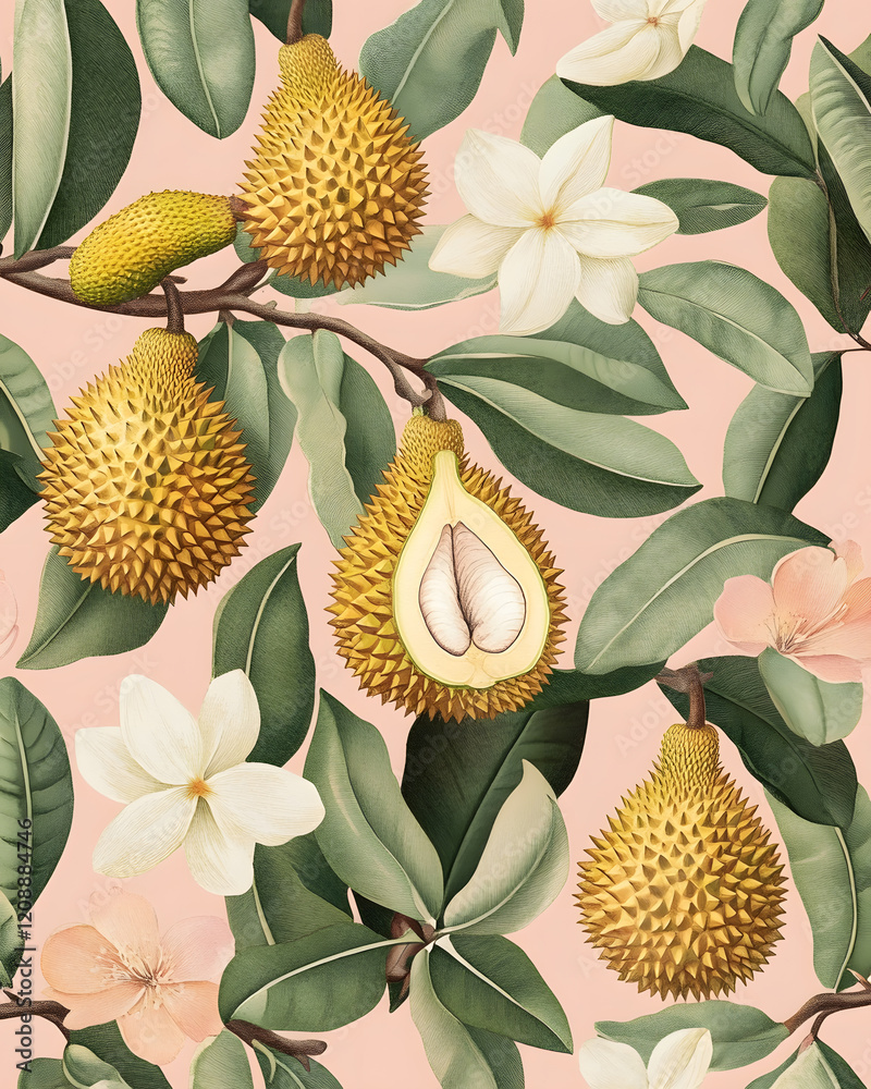 Obraz premium Durian are a healthy food. king of fruit.