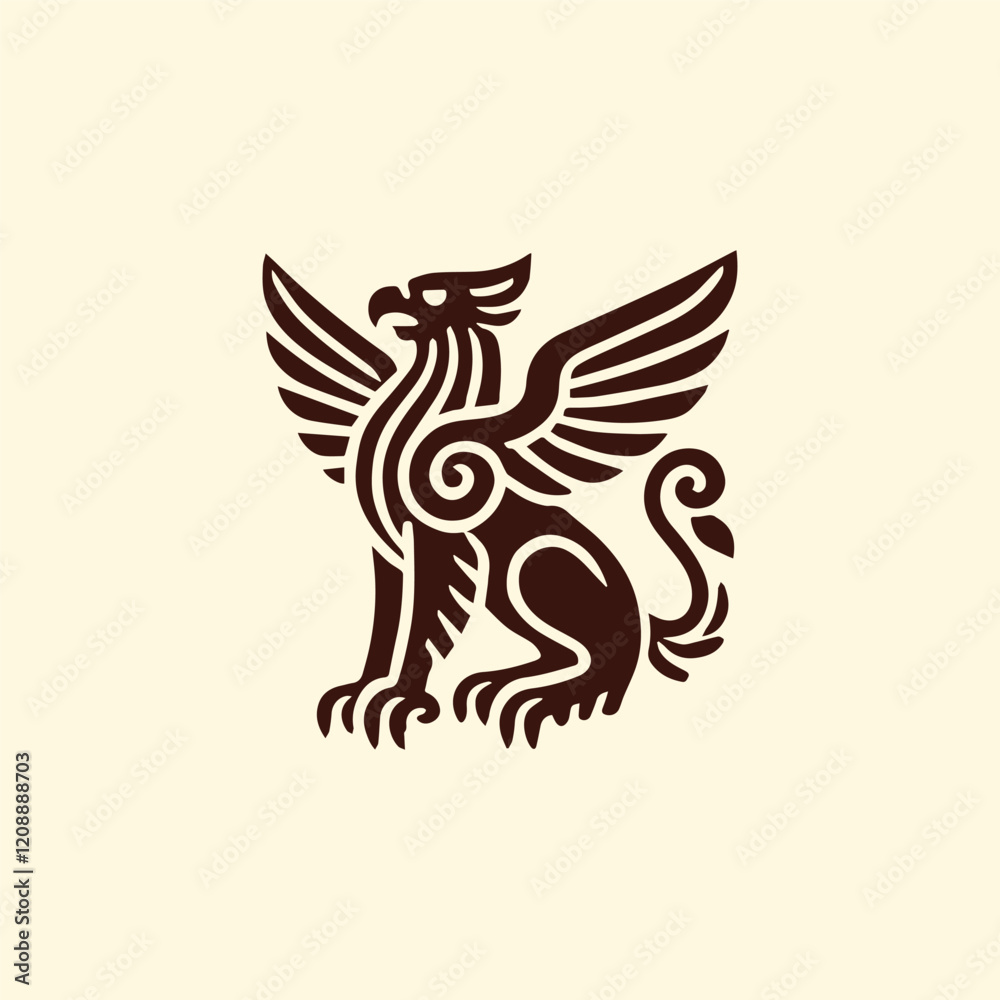 Obraz premium Ancient Griffin Logo