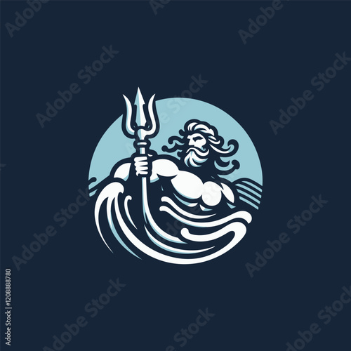 God Poseidon Logo