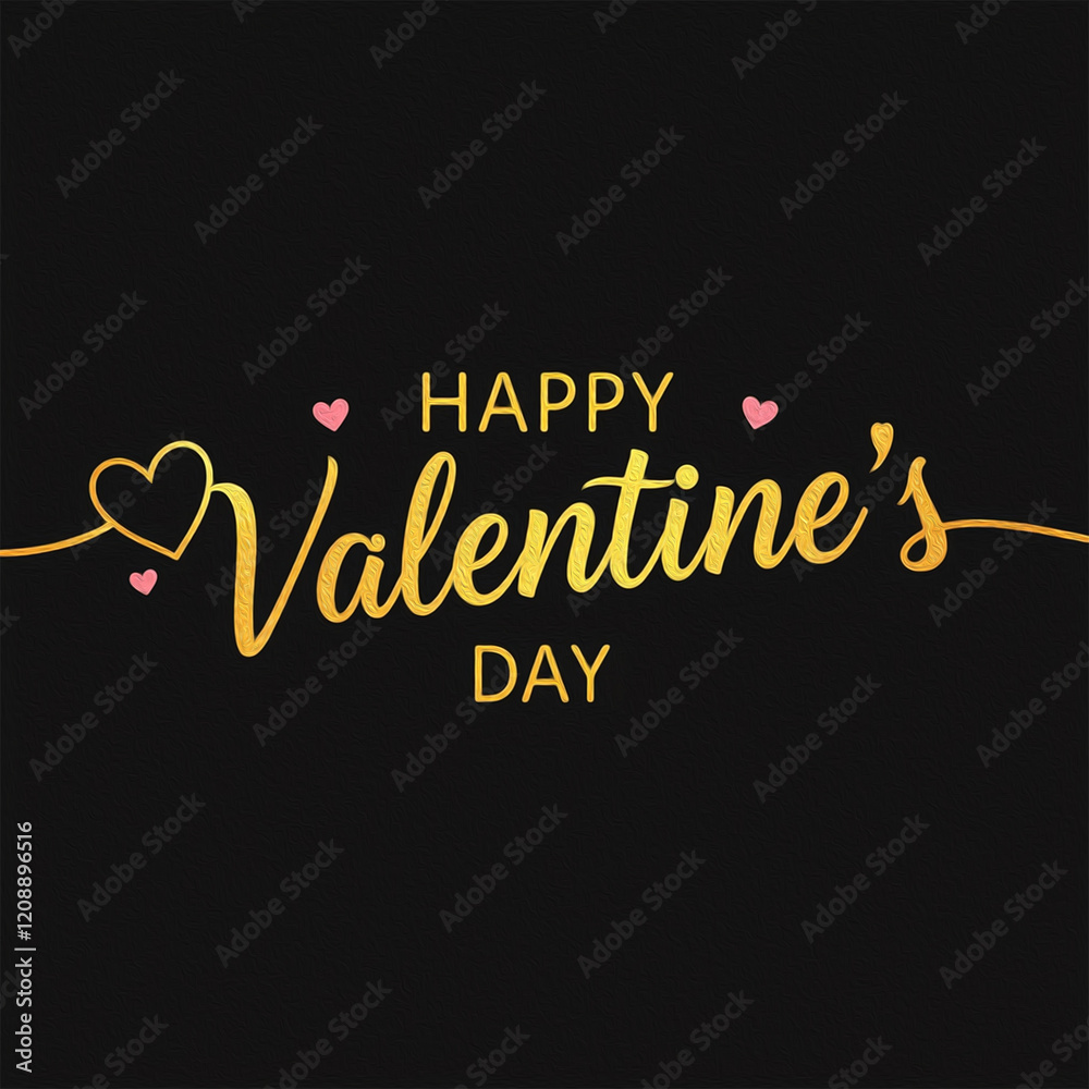 Obraz premium Valentine's Day card design. Illustration with oil paint. Pattern for printing on wall decorations, covers, wallpapers