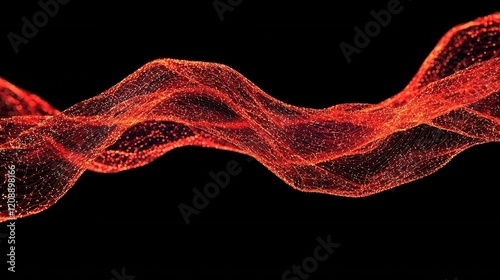 Glowing Red Data Streams in Dynamic Digital Flows