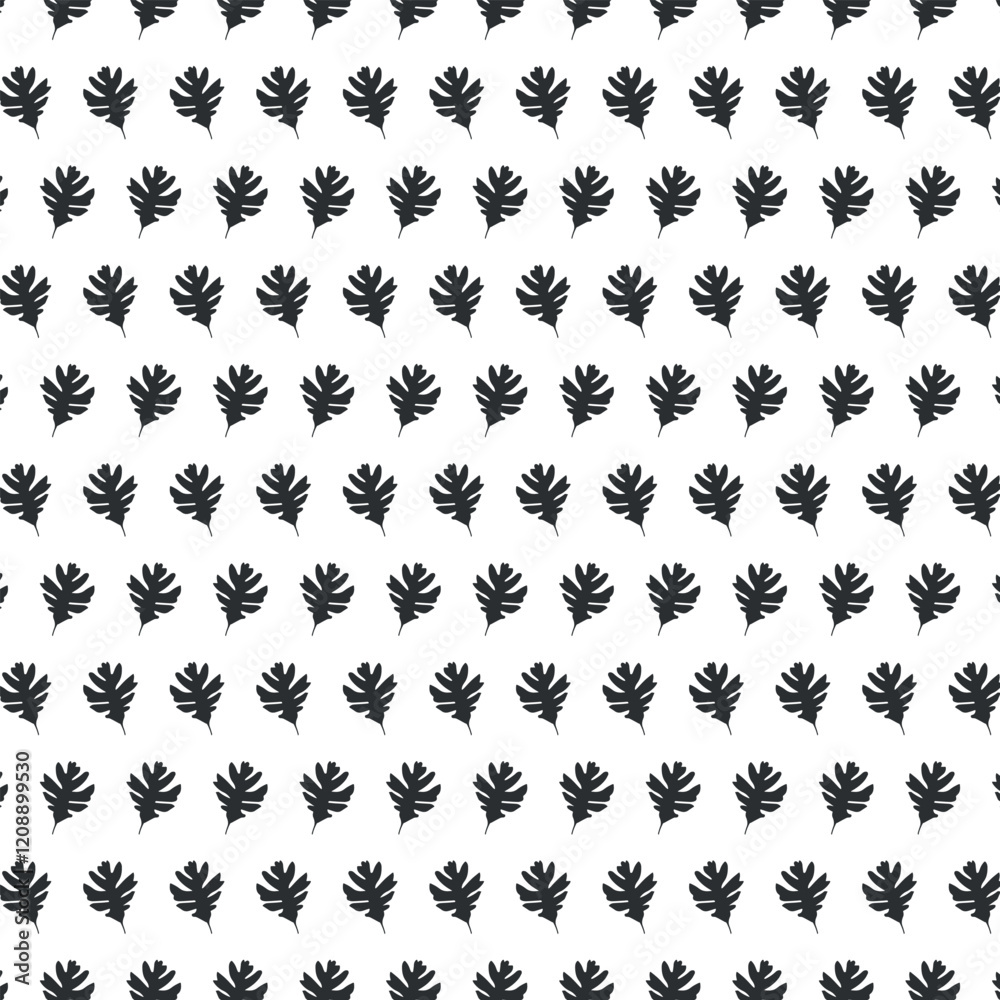 Fototapeta premium leaves seamless pattern background vector template