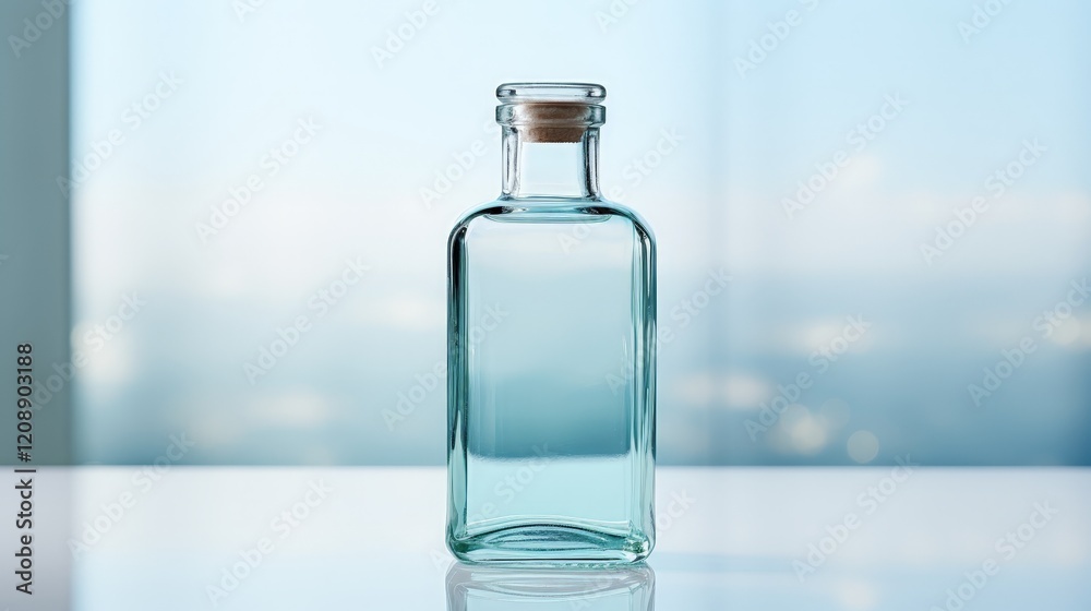 Elegant Water Bottle Product Photography - Hydration, Active Lifestyle, Sports, and Wellness Marketing and Advertising Concepts
