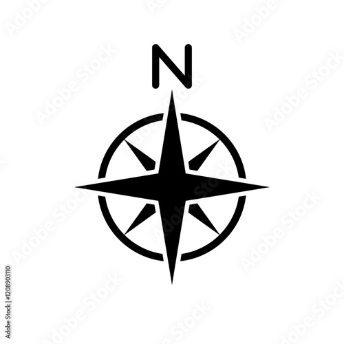 Compass icon design template