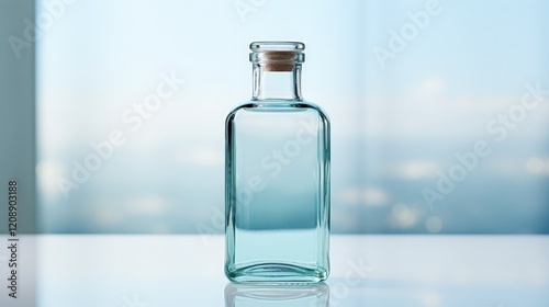Elegant Water Bottle Product Photography - Hydration, Active Lifestyle, Sports, and Wellness Marketing and Advertising Concepts