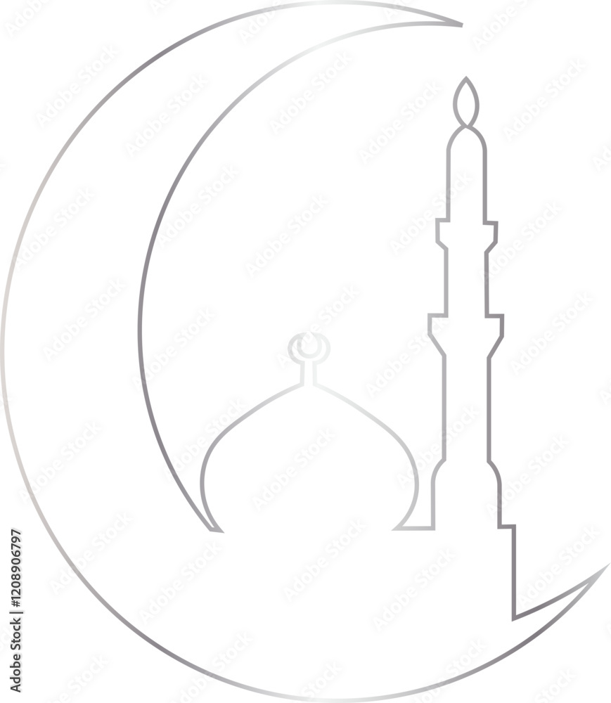 Obraz premium Islamic Mosque Shapes