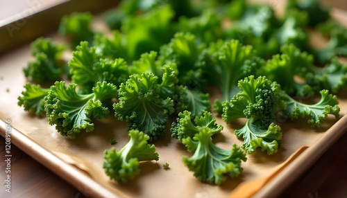 Fresh Kale Leaves Ready for Cooking or Salad photo