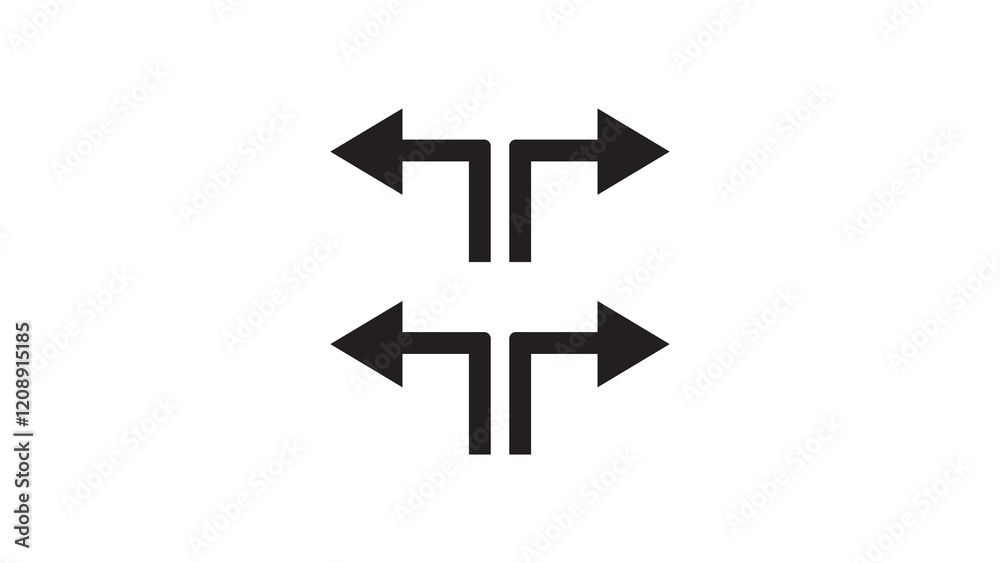 Fototapeta premium directional arrow icon