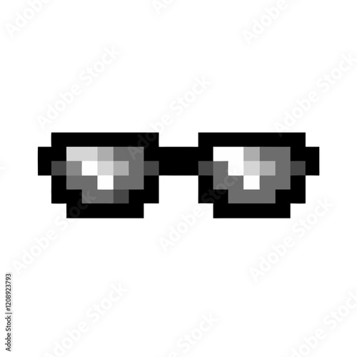 pixel sunglasses icon design