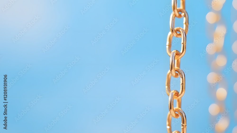 golden chain abstract background, Generative AI golden chain abstract background, Generative AI