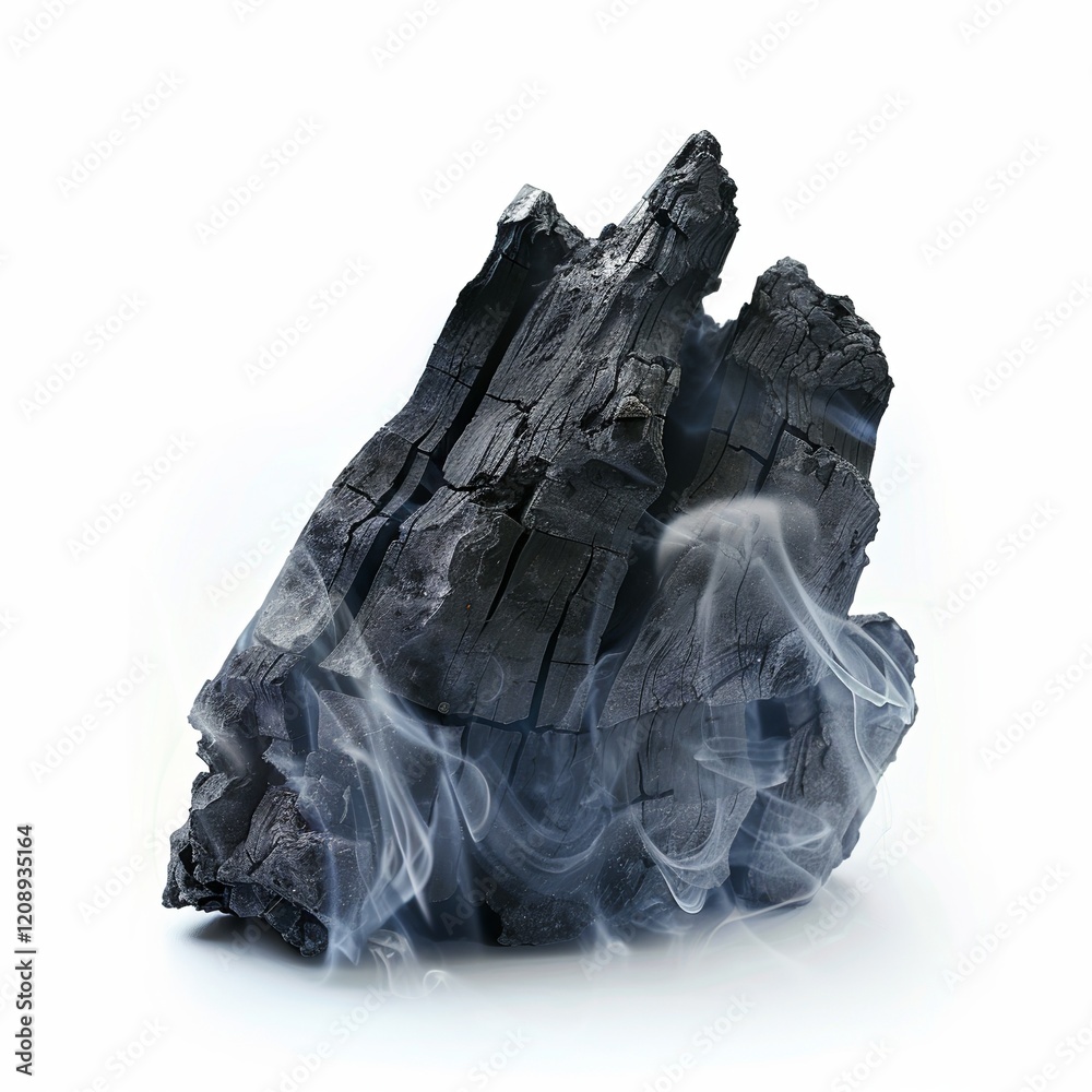 Fototapeta premium Coal isolated on white background