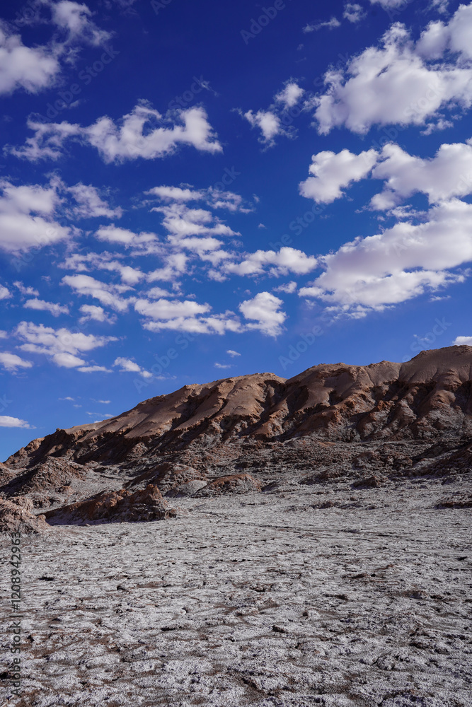 Salt Mountain Range, Valle de la Luna, Atacama desert, San Pedro de Atacama, Chile Salt Mountain Range, Valle de la Luna, Atacama desert, San Pedro de Atacama, Chile