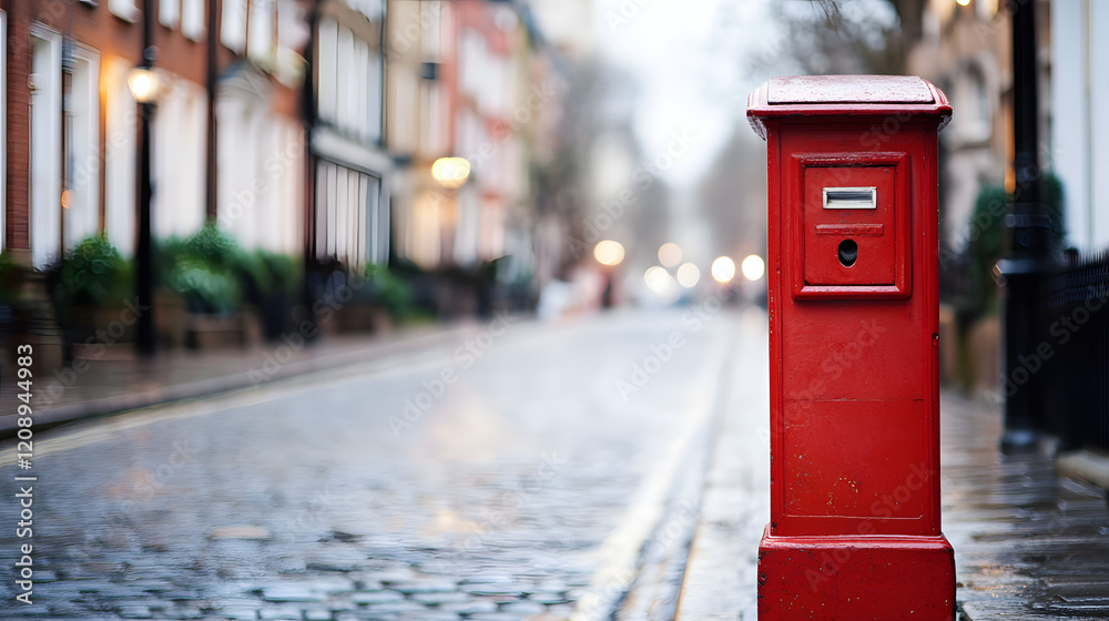 A close-up of a historic red mailbox on a British street, capturing the classic design and iconic features of British postal heritage.
A close-up of a historic red mailbox on a British street, capturing the classic design and iconic features of British postal heritage.