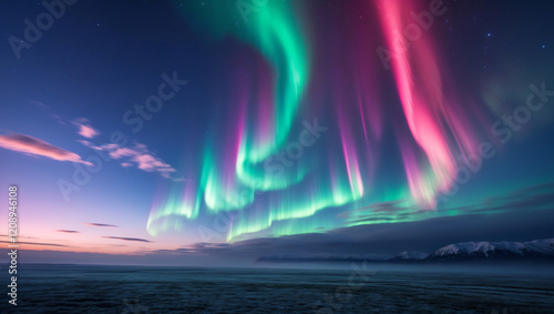 Stunning aurora lights up the night sky