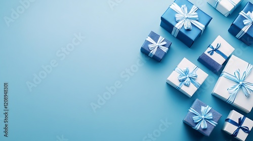 Serene Blue Gifts: A Celebration of Presents