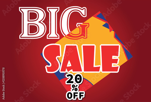 Colorful Big Sale Promotional Banner – Off Discount Ad Design