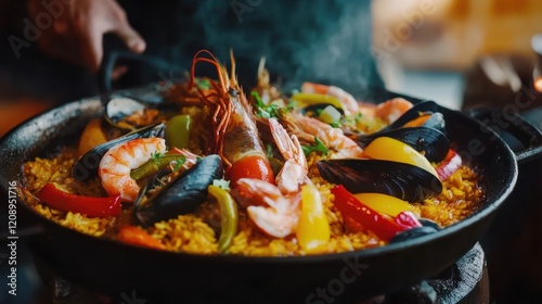 Aromatic Seafood Paella: A Culinary Delight photo