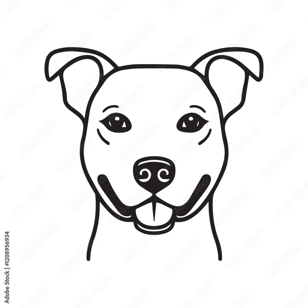 Fototapeta premium dog silhouette vector