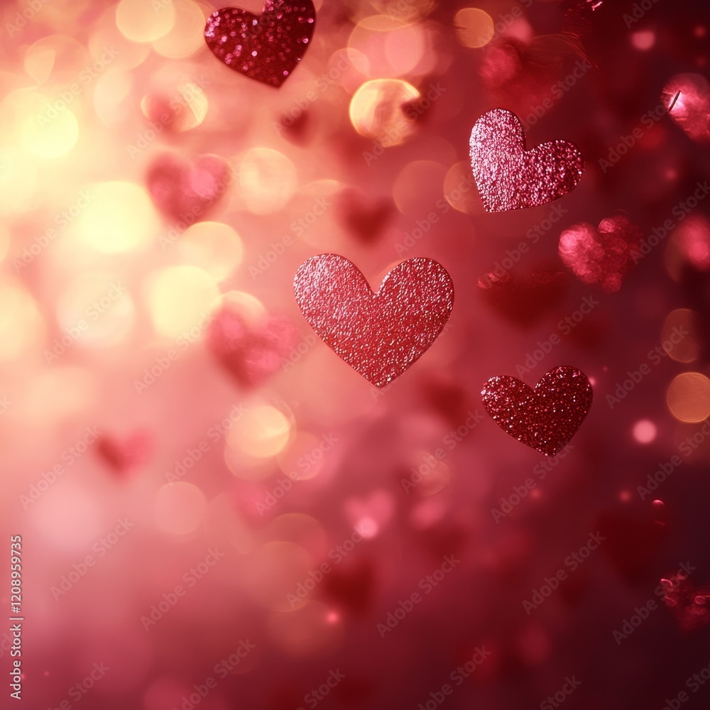 Symbol of Love Digital Background with Soft Focus, Generative AI Symbol of Love Digital Background with Soft Focus, Generative AI