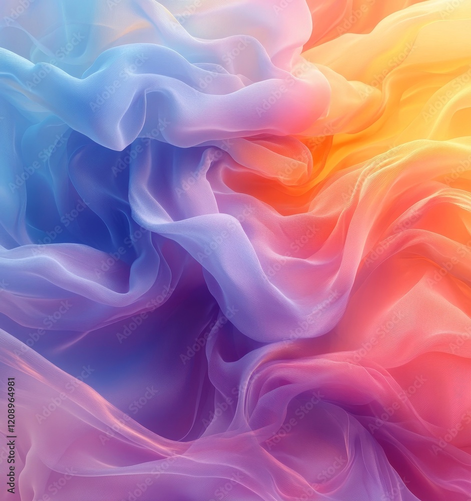 Obraz premium Modern Art Digital Background with Soft Flow, Generative AI