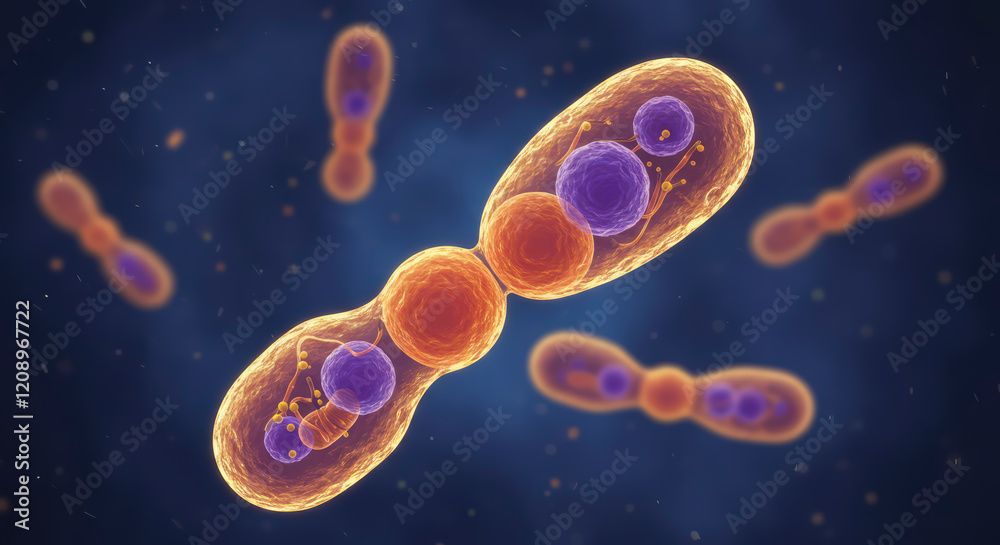 Baker’s and Brewer’s Yeast Visualized: Saccharomyces cerevisiae as a Probiotic for Supporting Gut Health, 3D Representation Baker’s and Brewer’s Yeast Visualized: Saccharomyces cerevisiae as a Probiotic for Supporting Gut Health, 3D Representation