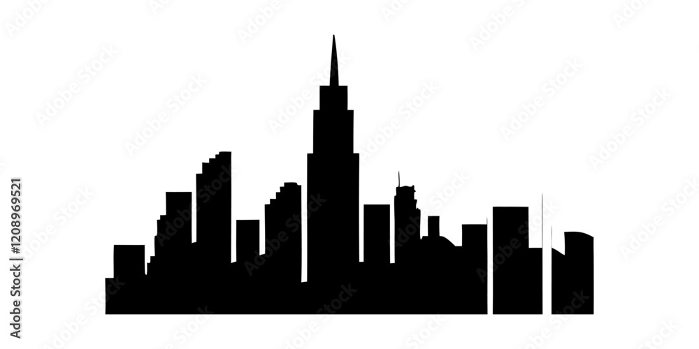 Urban City Landscape Vector Illustration. Urban City Landscape Vector Illustration Featuring Skyline and Modern Architecture Urban City Landscape Vector Illustration. Urban City Landscape Vector Illustration Featuring Skyline and Modern Architecture