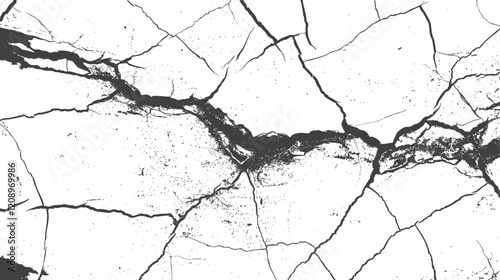 Texture soil dry crack background pattern. black and white vintage of cracked concrete scribble effect.	