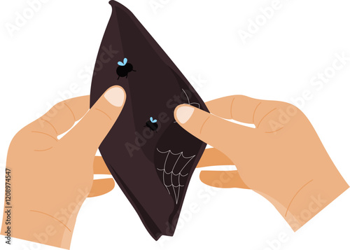 no money empty wallet