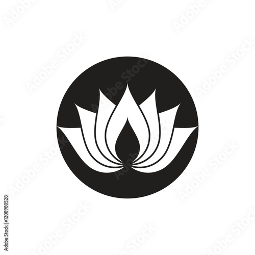 Beauty Vector lotus flowers design logo Template icon