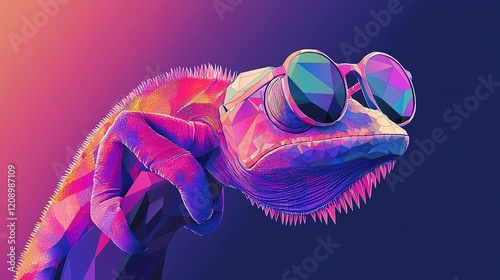 Cool Lizard in Sunglasses