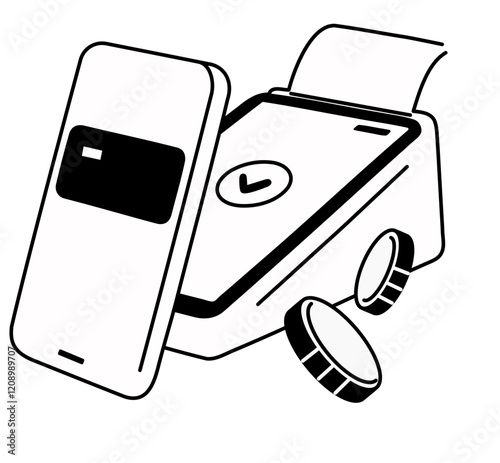 Contactless payment via mobile phone