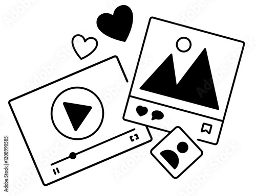 Social media content and reactions
