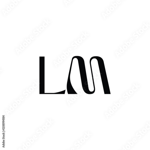 LM monogram logo design letter text name symbol monochrome logotype alphabet character simple logo