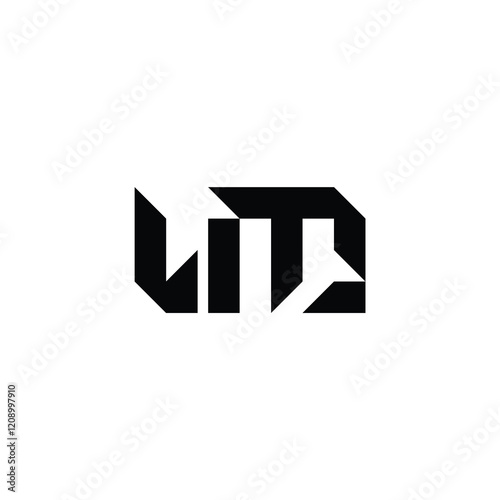LM monogram logo design letter text name symbol monochrome logotype alphabet character simple logo