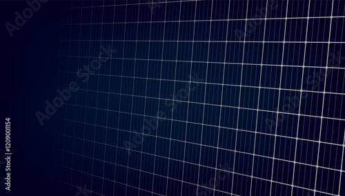 Solar panel pattern for the background. Banner of a set of solar panels as a template for designs in the concept of alternative green energy. Vector illustration
