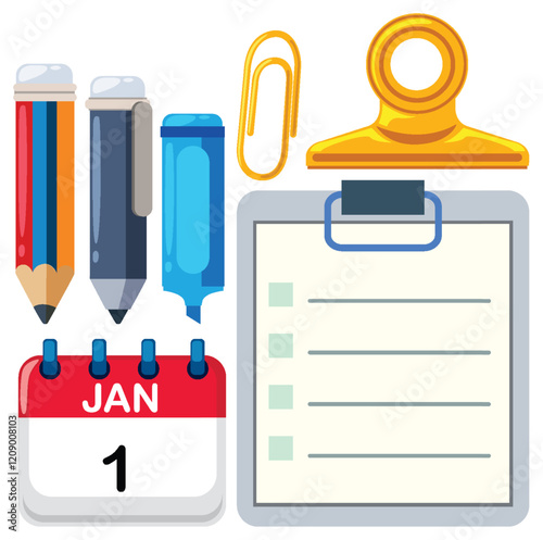 Office Supplies and New Year Planning