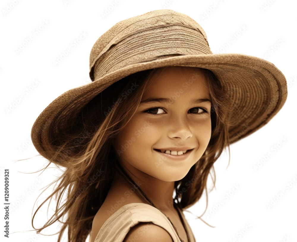 PNG Little girl in straw hat smiling on the beach photography portrait smile. PNG Little girl in straw hat smiling on the beach photography portrait smile.